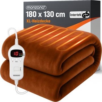 Elektrische Onderdeken Bruin Polyester 180x130cm