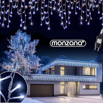 Kerstverlichting Lichtgordijn LED Kerst Koudwit 15m