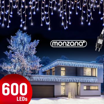 Kerstverlichting Lichtgordijn LED Kerst Koudwit 20m