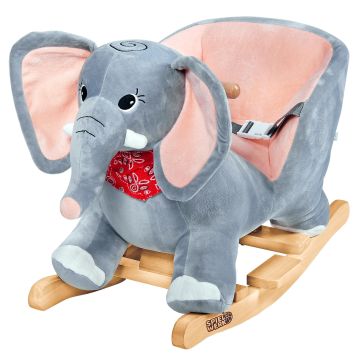 Schommeldier Olifant Grijs incl Gordel