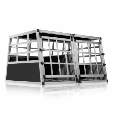Transportbench voor Honden XL Aluminium 89x70x51cm