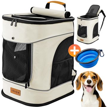 Kattenrugzak Beige 41x30x31cm