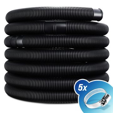 Zwembadslang Zwart Ø38mm 14m