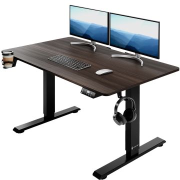 Zit sta bureau Bruin 110x60x73-118cm