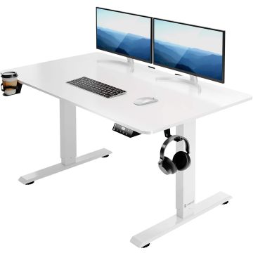 Zit sta bureau Wit 110x60x73-118cm