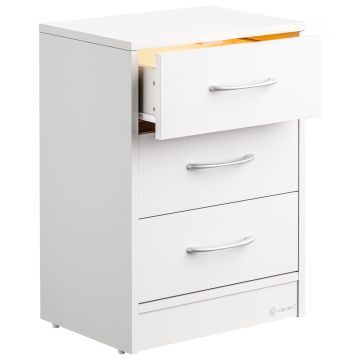 Nachtkastje Eloise Wit 54x39x28cm met LED