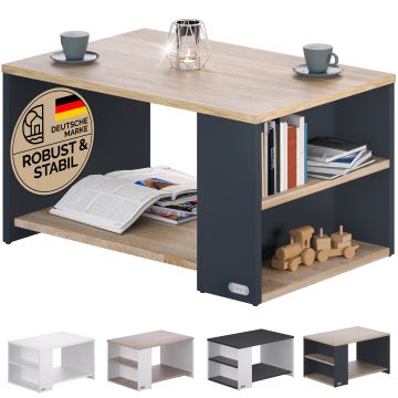 Salontafel Santa Cruz Hout/Grijs 90x60x50cm