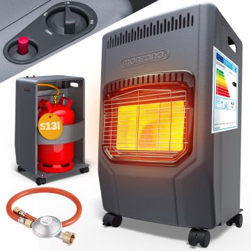 Gaskachel Zwart 4200W 72x38x42cm 4200W