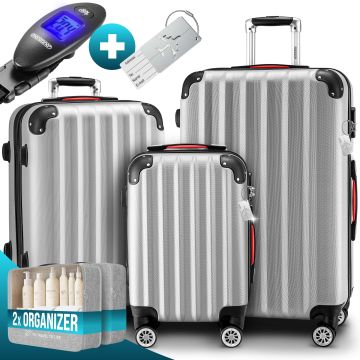 Reiskoffers Baseline 3-delige Zilver ABS accessoires