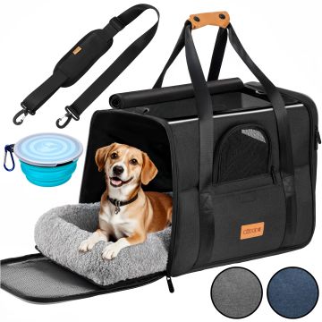 Kattentransportbox antraciet 44x34x31cm tot 20kg