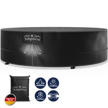 Zonne-eilandzeil antraciet Ø236x67cm 9100mm waterkolom