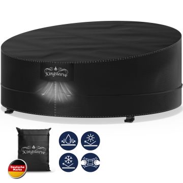 Zonne-eilandafdekking antraciet Ø190x90/50cm 9100mm waterkolom