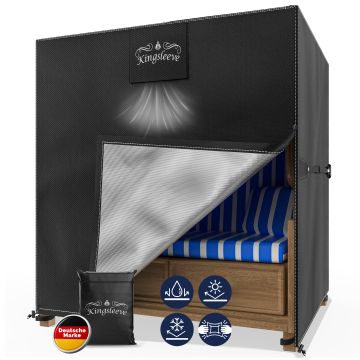 Strandstoelhoes antraciet 135x105x175/140cm 9100mm waterkolom