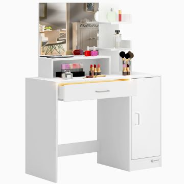 Make Up Tafel Jocelyn Wit 140x90x40cm