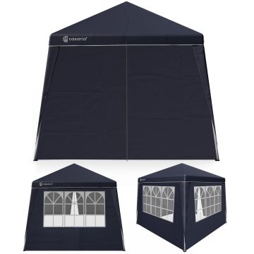 Paviljoen Capri Antraciet 3x3m incl 4 zijwanden UV-bescherming 50+