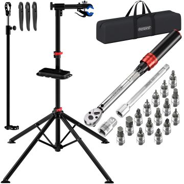 Montagestandaard Fiets to 30kg + Momentsleutelset 18-delig