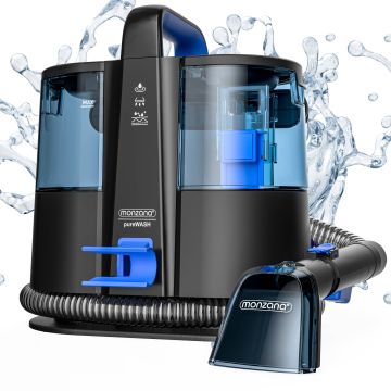 Stofzuiger SC4000 reinigt tapijten en bekleding Zwart/Blauw 400W