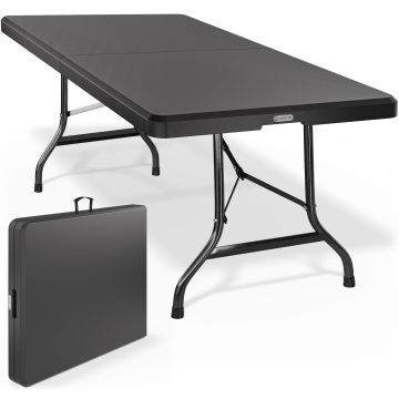 Klaptafel Antraciet Kunststof 183x75x73cm Inklapbaar