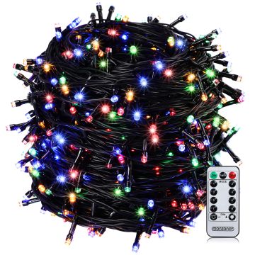 Kerstverlichting Kleurig 60m Afstandsbediening