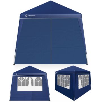 Paviljoen Capri Blauw 3x3m incl 4 zijwanden UV-bescherming 50+