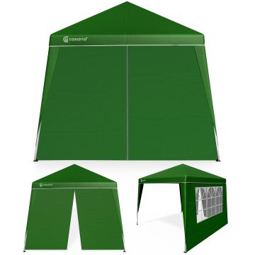 Paviljoen Capri Groen 3x3m incl 2 zijwanden UV-bescherming 50+