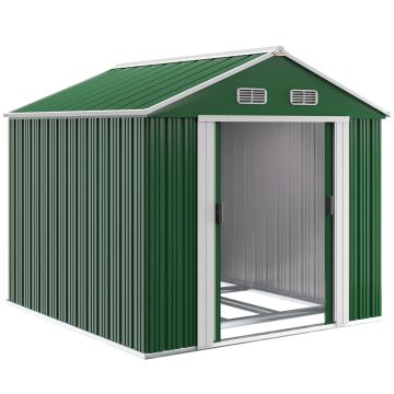 Tuinhuis Groen Metaal 260x315x180cm