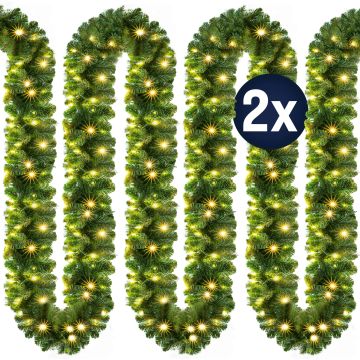 Guirlande Groen 5m Set van 2 In-/Outdoor