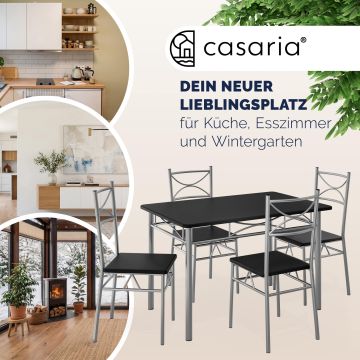 Eettafelset Paul 5-delig Zwart