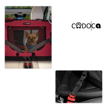 Hondentransportbox Donker Rood XXL 90x61x65cm