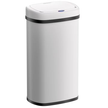 Sensor afvalbak Wit roestvrij staal 40L
