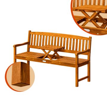 Tuinbank Picknicktafel Eucalyptushout FSC®-gecertificeerd