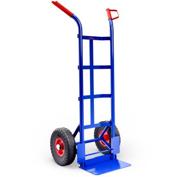 Steekwagen Blauw Staal 200kg opvouwbare schep