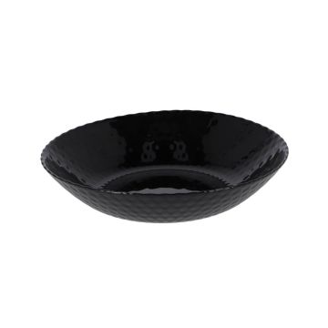 Diep Bord Pampille 20 cm Glas/Zwart