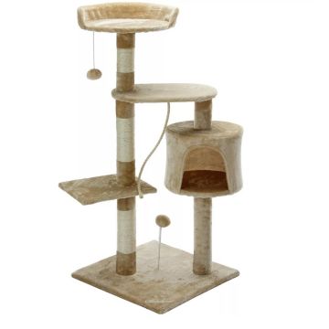kattenkrabpaal,112 cm, beige