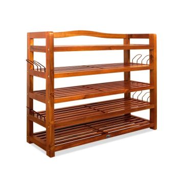 Monzana Schoenenrek - gemaakt - van - Acaciahout - extra - breed