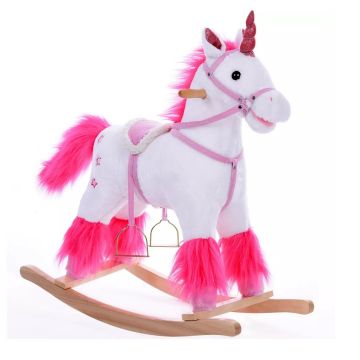 Schommel Eenhoorn met stijgbeugels zadel en geluid