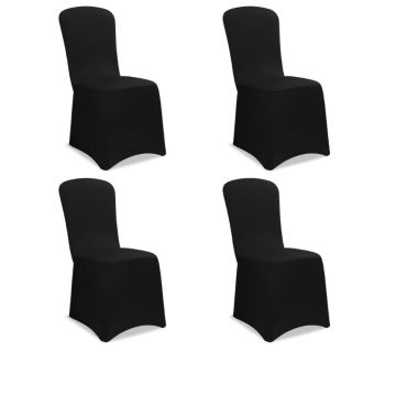 Stoelhoes Set van 4 Zwart