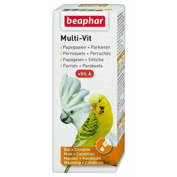 BEAPHAR MULTI-VIT PAPEGAAI EN GROTE PARKIETEN 50 ML