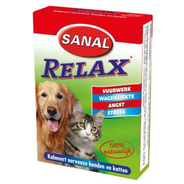 SANAL DOG/CAT RELAX KALMERINGSTABLET 15 TABLETTEN