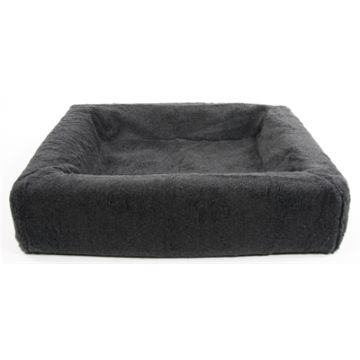 BIA BED FLEECE OVERTREK HONDENMAND GRIJS BIA-100 120X100X15 CM