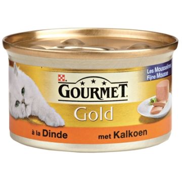 GOURMET GOLD FIJNE MOUSSE KALKOEN 85 GR