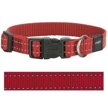 ROGZ FOR DOGS SNAKE HALSBAND ROOD 16 MMX26-40 CM