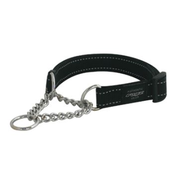 ROGZ FOR DOGS LUMBERJACK CHOKER ZWART 25 MMX50-70 CM