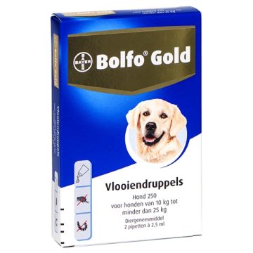 BOLFO GOLD HOND VLOOIENDRUPPELS 250 2 PIPET