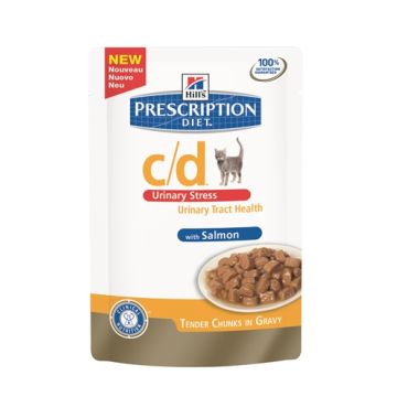 HILL'S FELINE C/D URINARY STRESS ZALM 85 GR