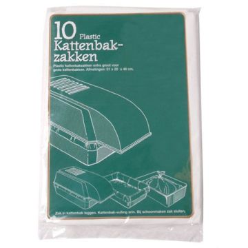 PLASTIC KATTENBAKZAK VOOR EXTRA GROTE KATTENBAKKEN 51X20X46 CM