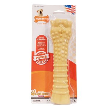 NYLABONE DURA CHEW PEANUTBUTTER VOOR HARDE BIJTERS HYPOALLERGEEN VANAF 23 KG