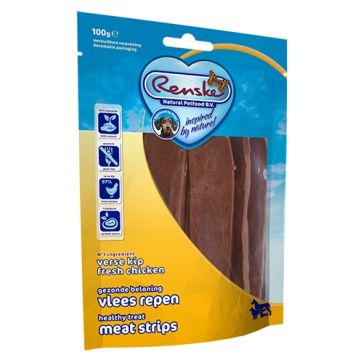RENSKE GEZONDE BELONING VLEES STRIP KIP 100 GR