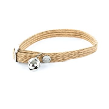 HALSBAND KAT ELASTISCH NYLON BEIGE 30X1 CM