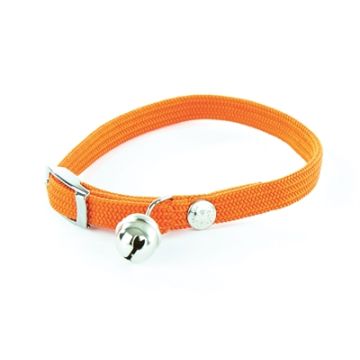 HALSBAND KAT ELASTISCH NYLON ORANJE 30X1 CM